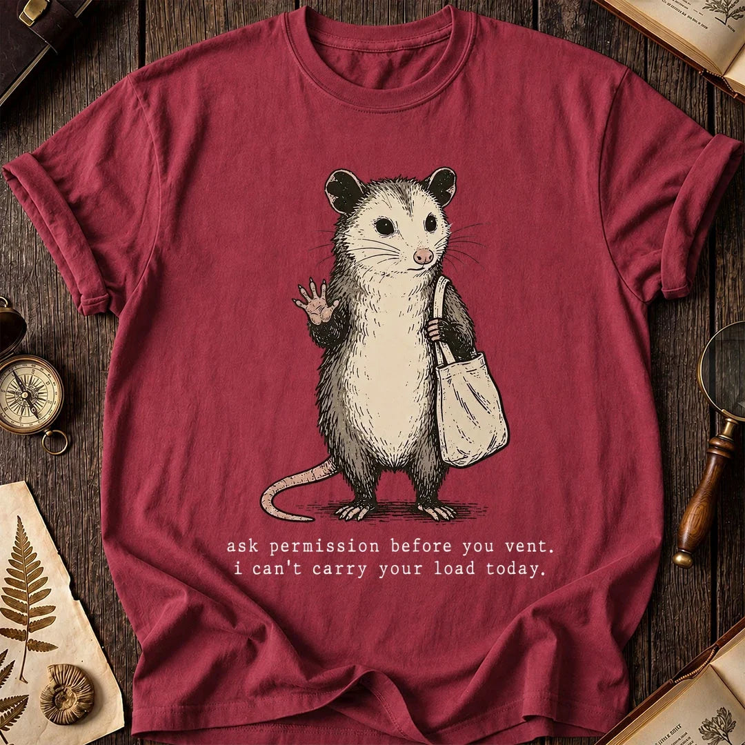 Ask First Possum T-Shirt product image 5