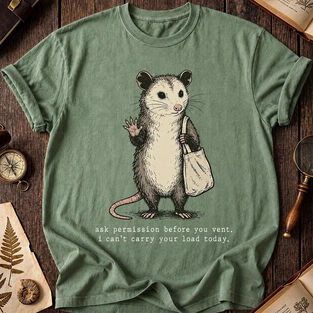 Ask First Possum T-Shirt product image 1