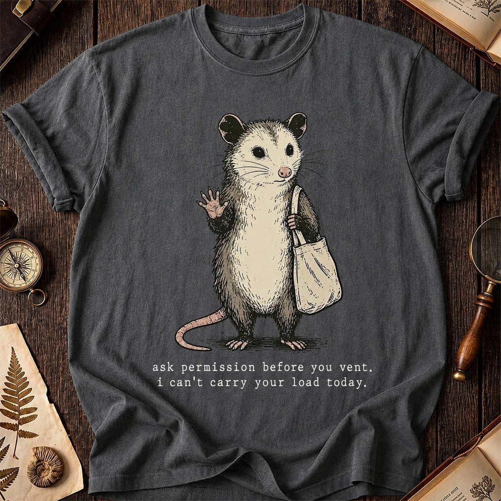 Ask First Possum T-Shirt product image 6