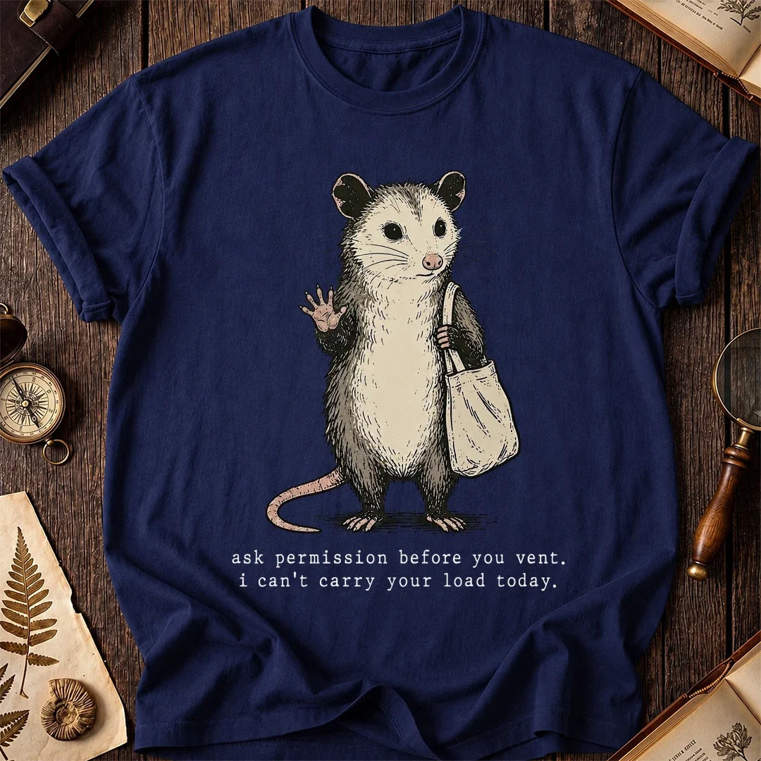 Ask First Possum T-Shirt product image 7