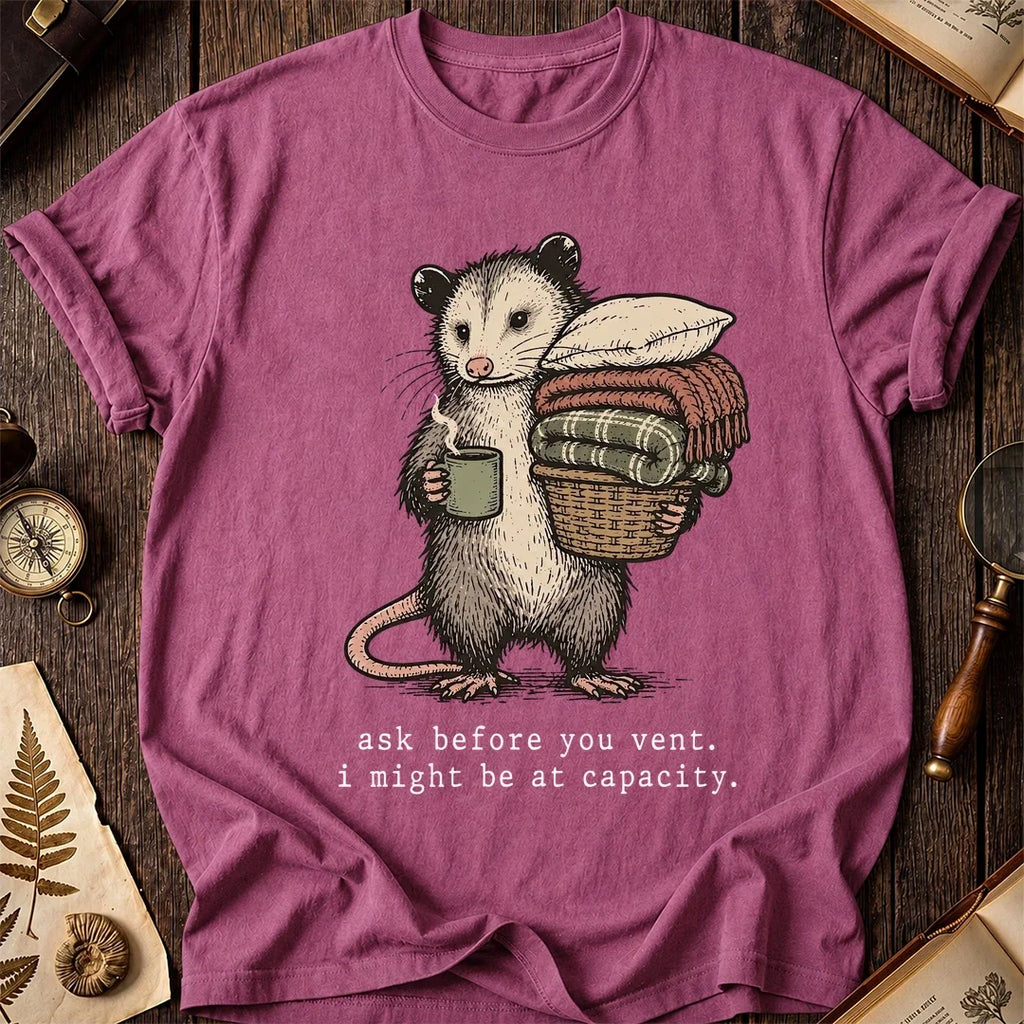 At Capacity Possum T-Shirt product image 3