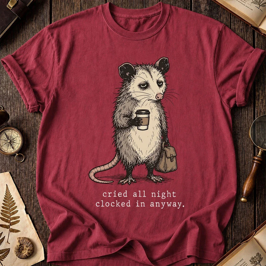 Clocked In Possum T-Shirt product image 5