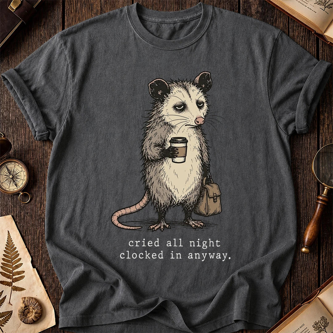 Clocked In Possum T-Shirt product image 6