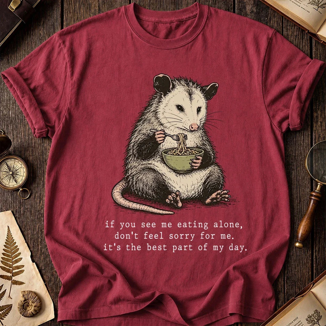 Eating Alone Possum T-Shirt product image 5