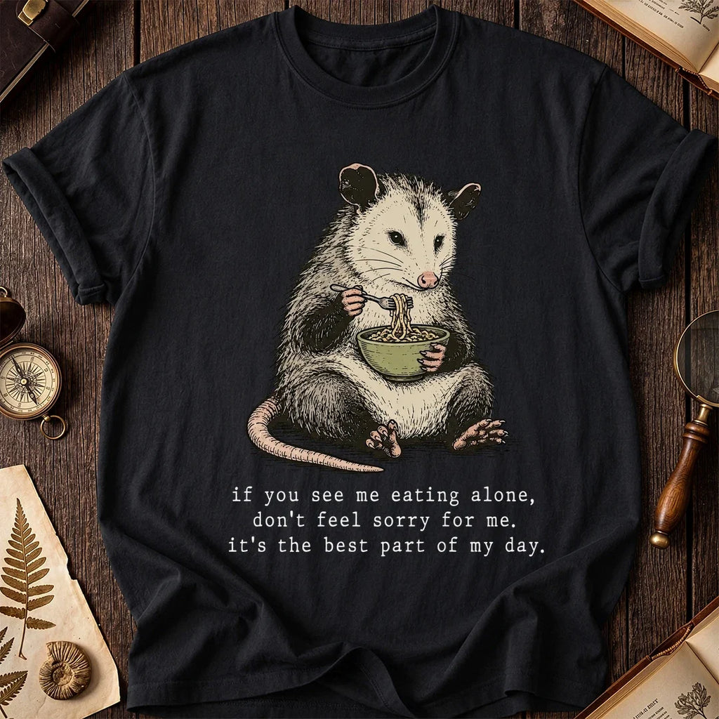 Eating Alone Possum T-Shirt product image 2