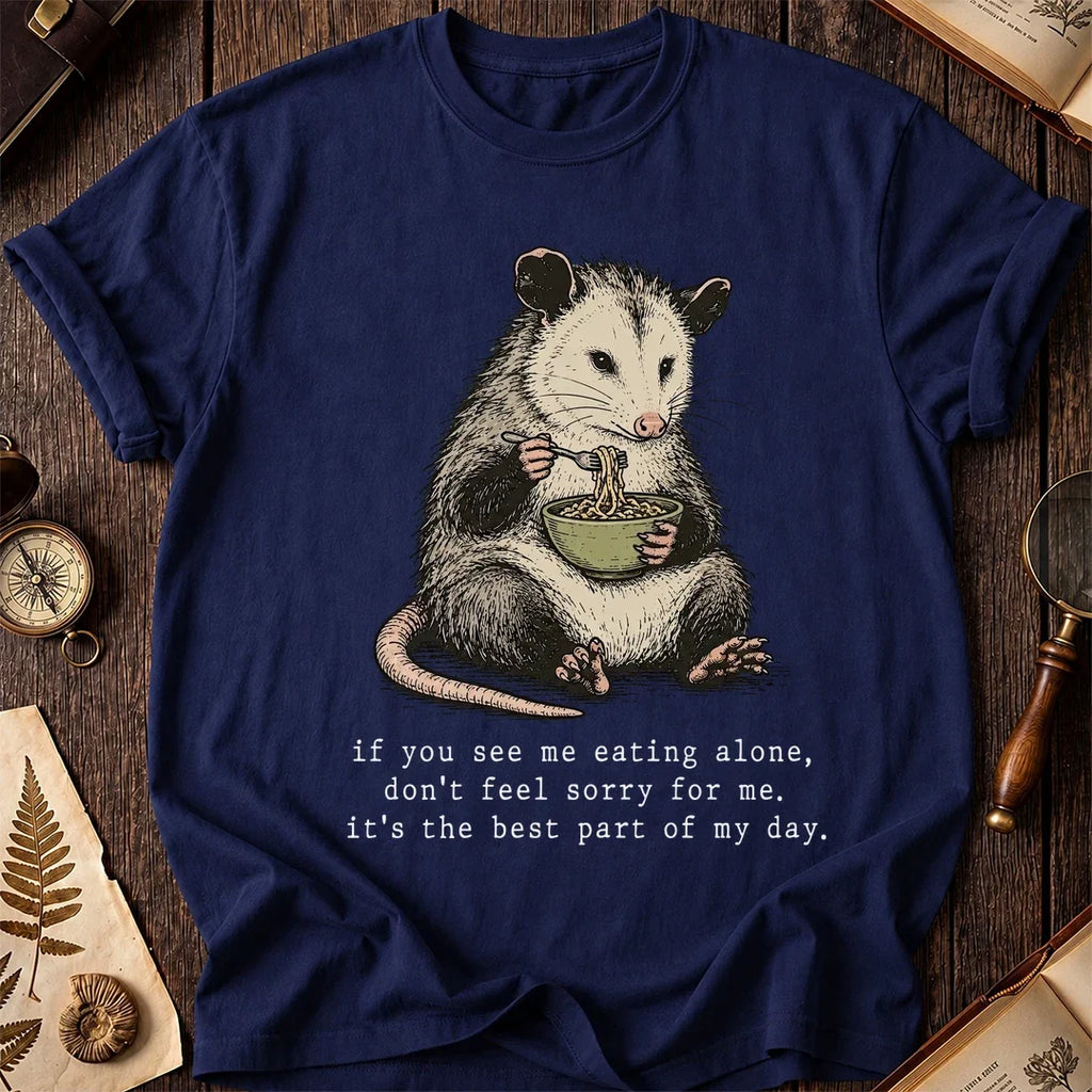 Eating Alone Possum T-Shirt product image 7