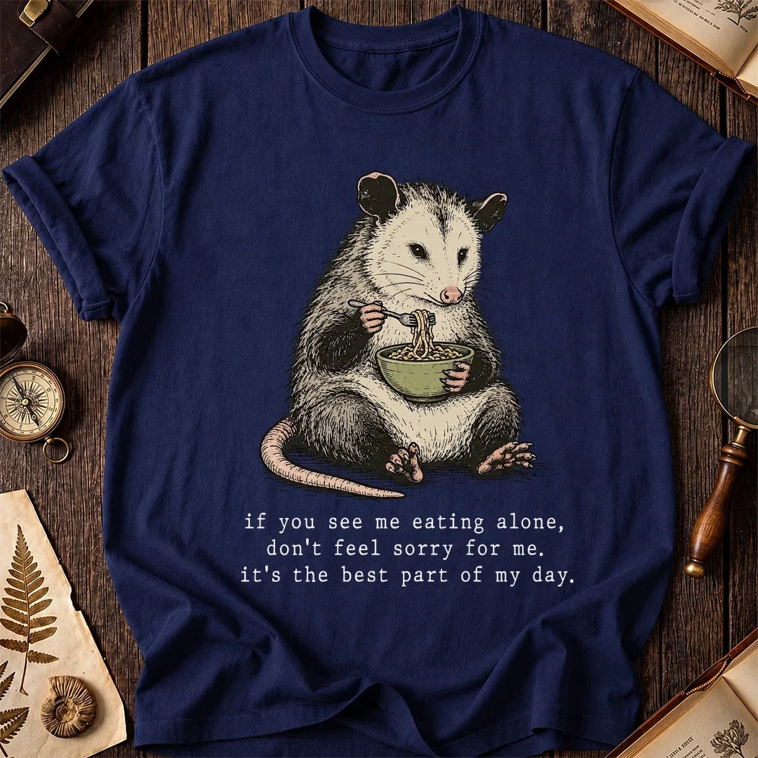 Eating Alone Possum T-Shirt product image 7