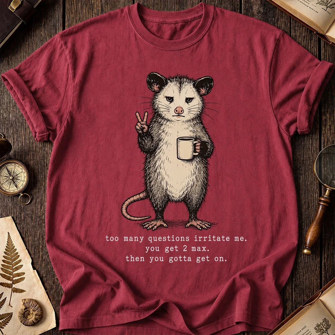 No Follow Up Possum T-Shirt product image 5
