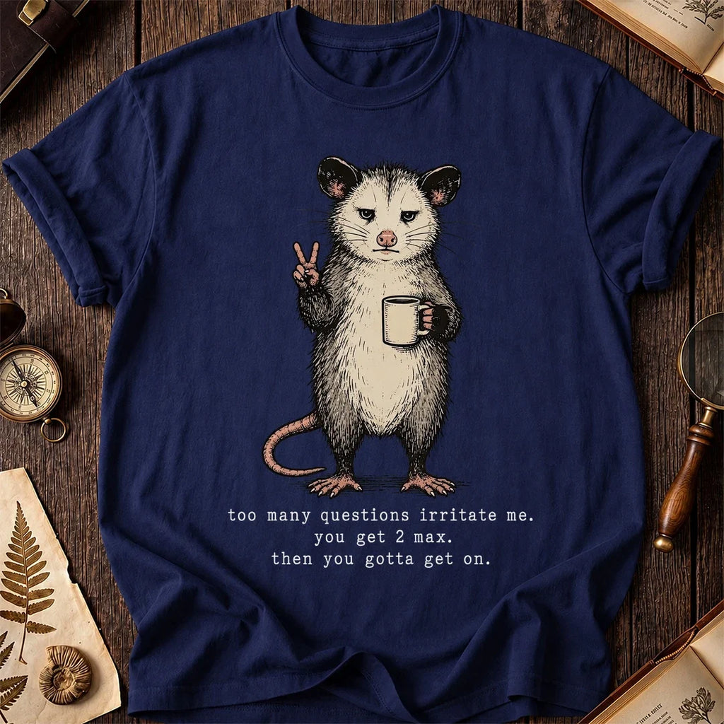 No Follow Up Possum T-Shirt product image 7