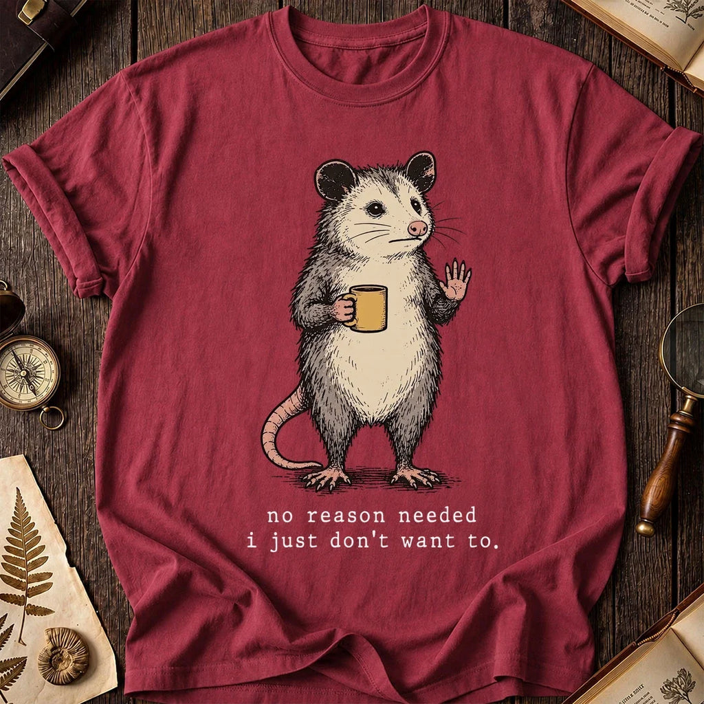 No Reason Possum T-Shirt product image 5