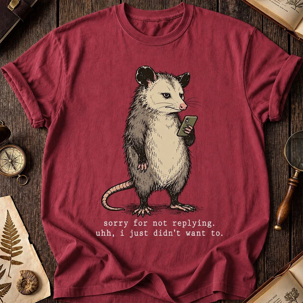 No Reply Possum T-Shirt product image 5