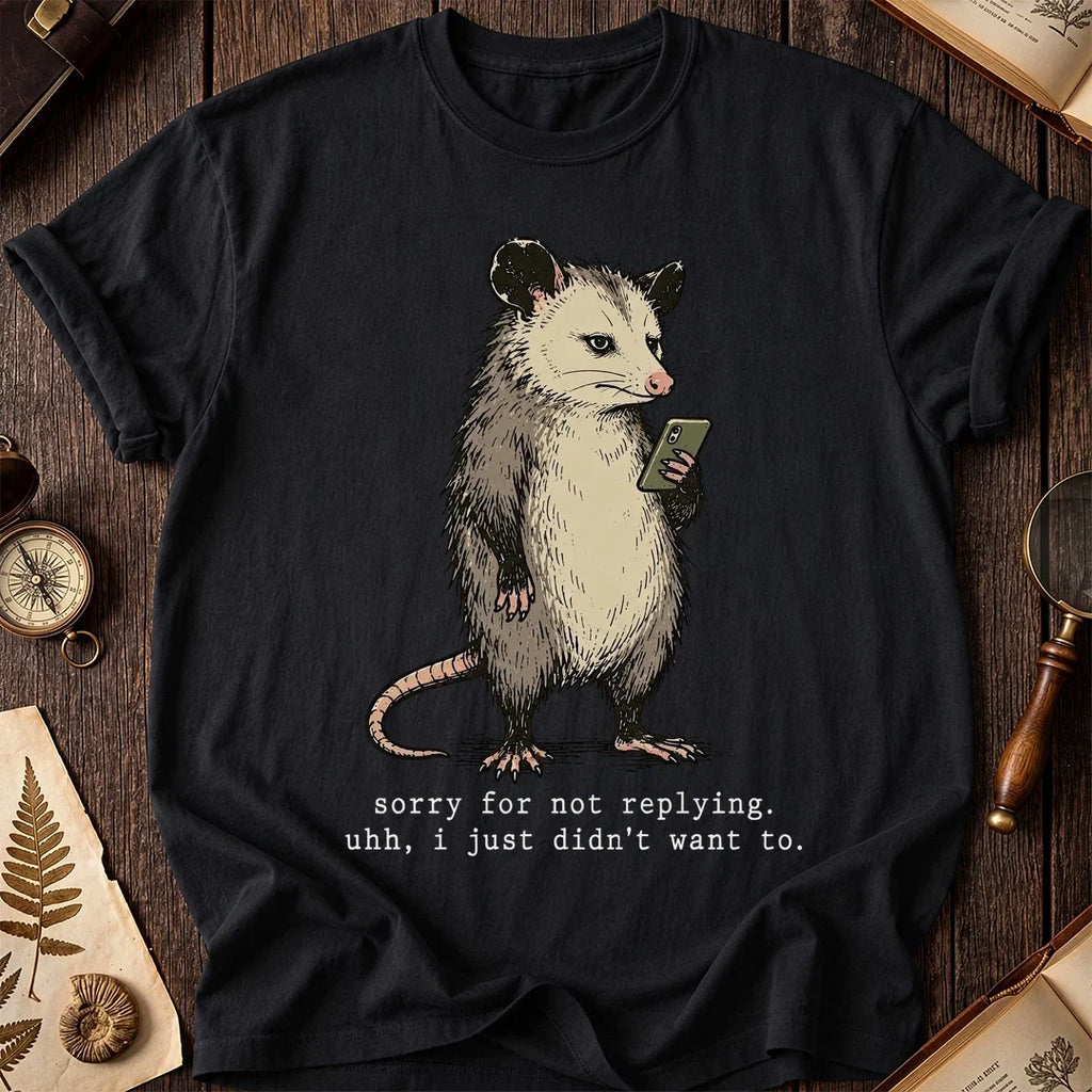No Reply Possum T-Shirt product image 2