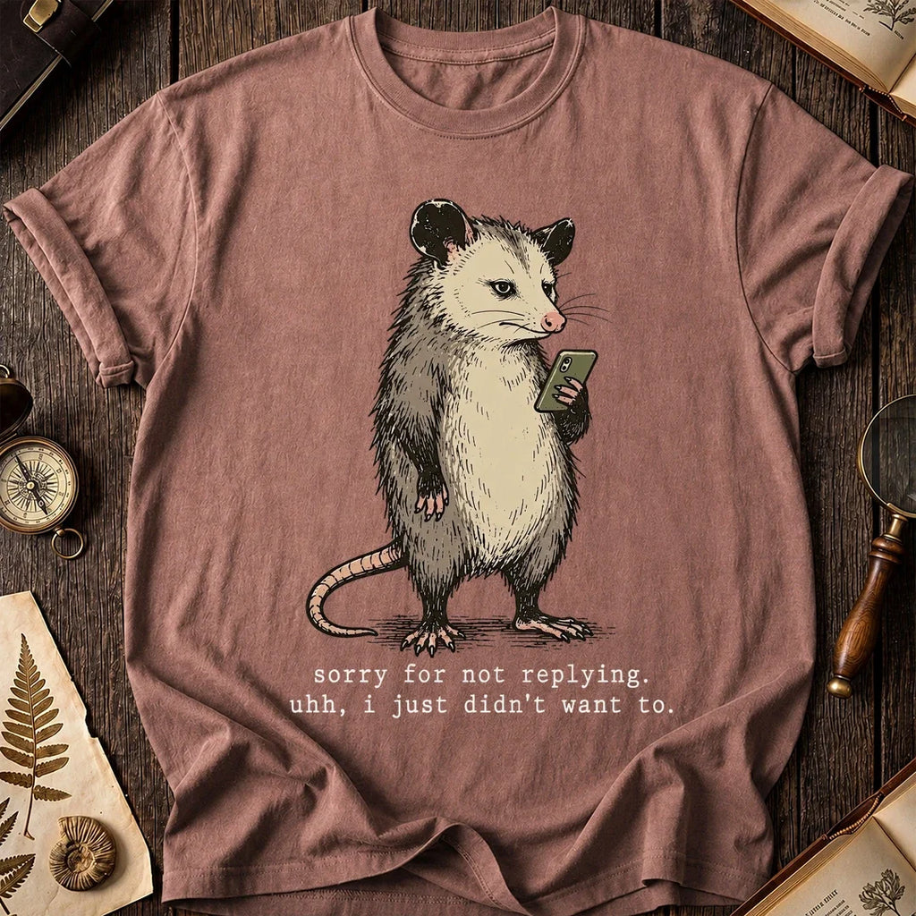 No Reply Possum T-Shirt product image 8