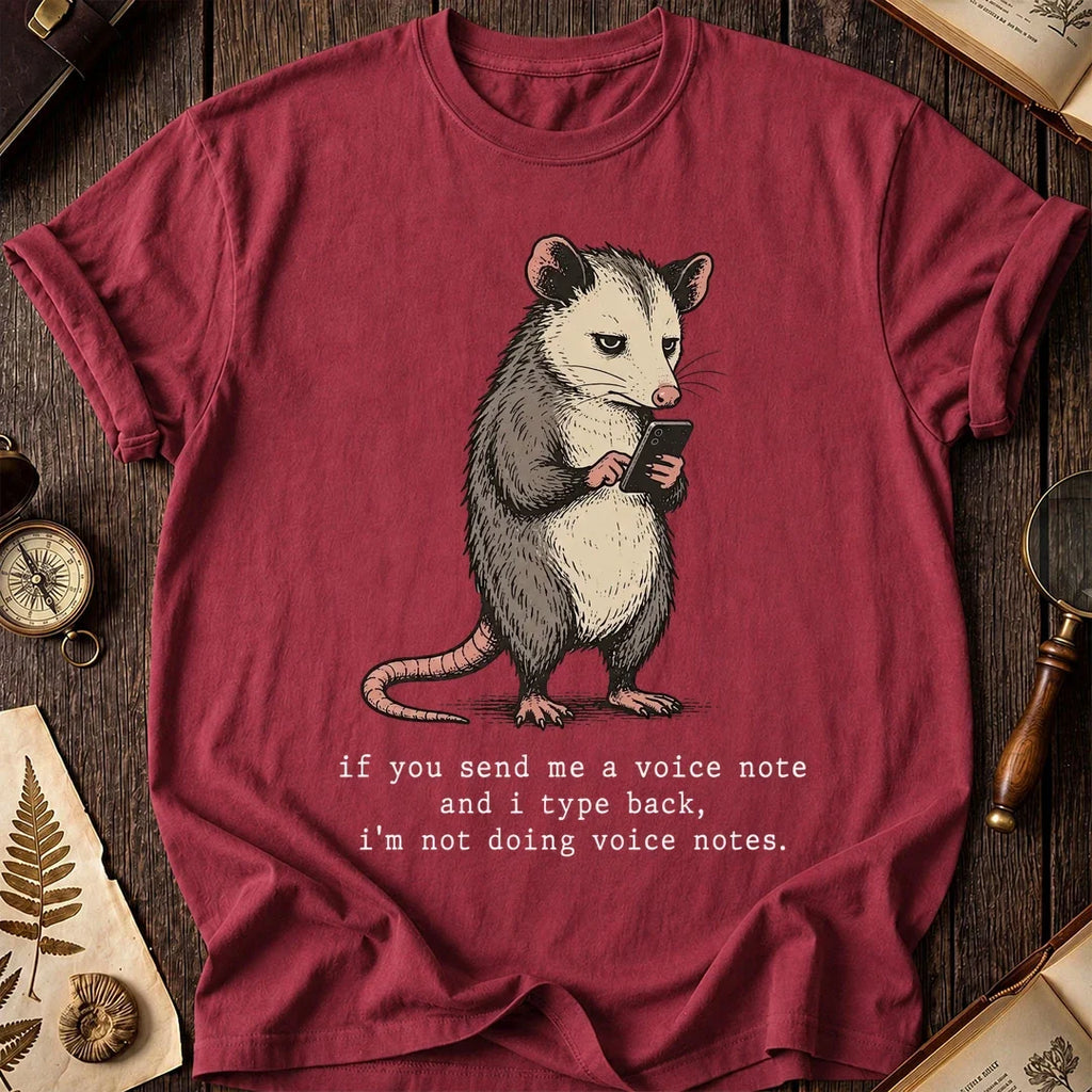 No Voice Possum T-Shirt product image 5