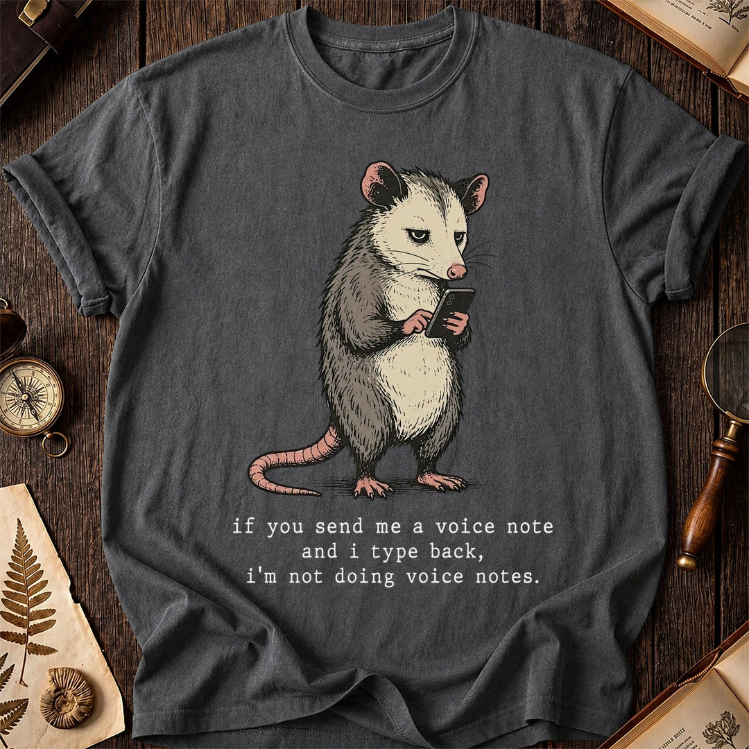No Voice Possum T-Shirt product image 6